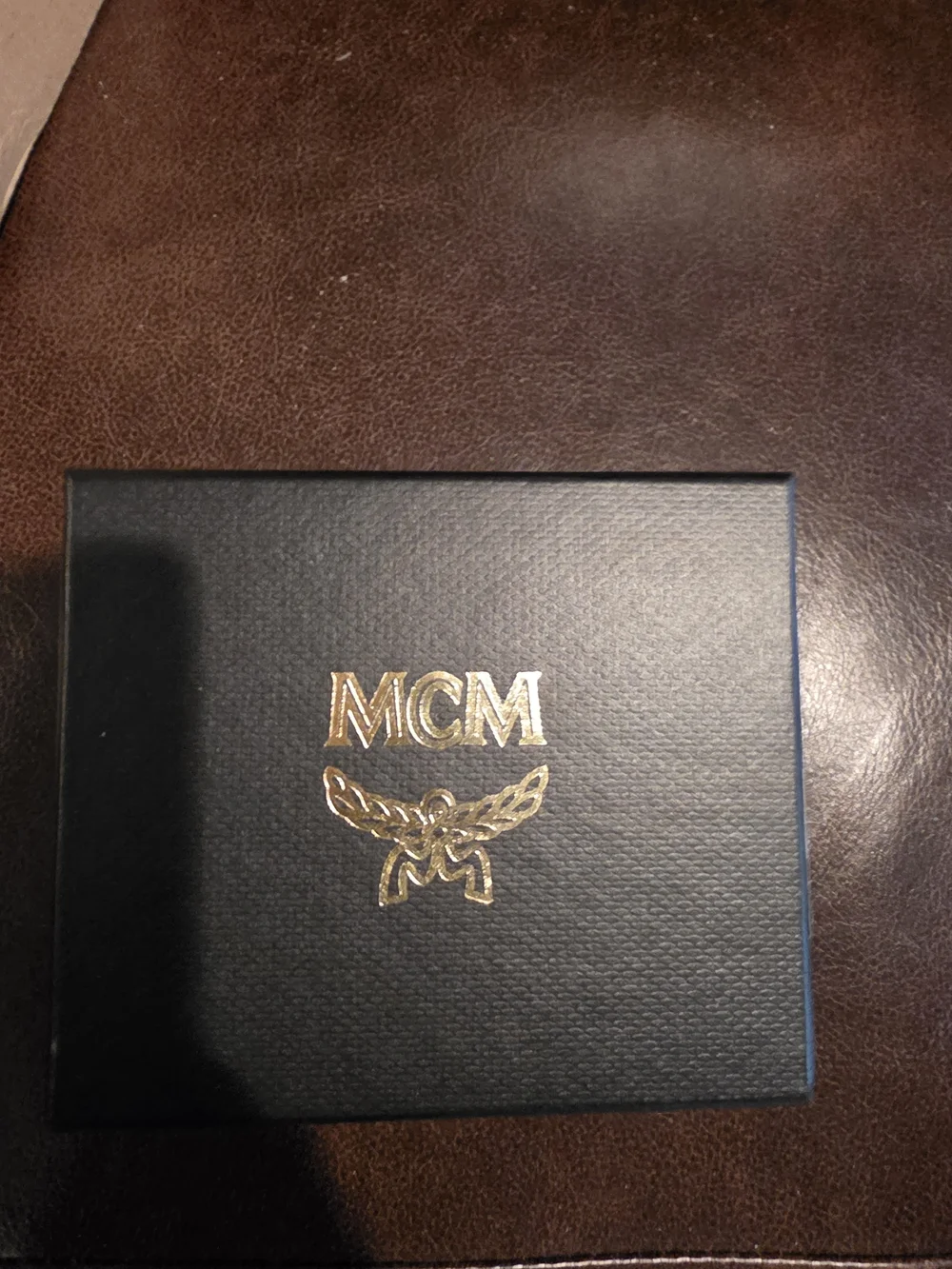 MCM Pink Color Splash Card Holder with Green Accents